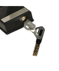 Fingerprint code combination door handle card black