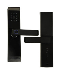 Fingerprint code combination door handle card black