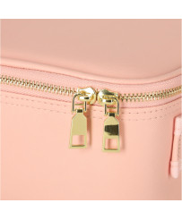 Cosmetics organizer with mirrors pink