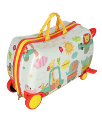 Children's travel case on wheels octopus