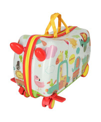 Children's travel case on wheels octopus