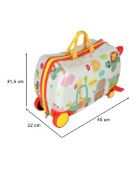 Children's travel case on wheels octopus