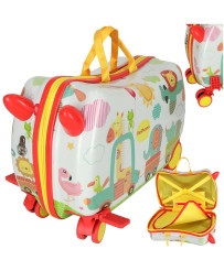 Children's travel case on wheels octopus