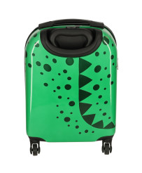 Children's travel case on wheels crocodile