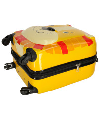 Children's travel suitcase on wheels lion