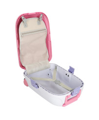 Children's travel suitcase on wheels pink
