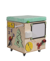 LAS manipulation pouffe with wheels seat 31