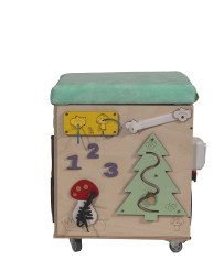 LAS manipulation pouffe with wheels seat 31