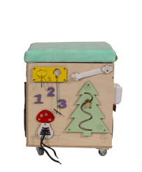 LAS manipulation pouffe with wheels seat 31