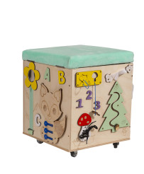 LAS manipulation pouffe with wheels seat 31