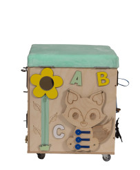 LAS manipulation pouffe with wheels seat 31