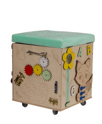 LAS manipulation pouffe with wheels seat 31