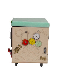 LAS manipulation pouffe with wheels seat 31
