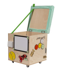 LAS manipulation pouffe with wheels seat 31