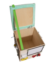 LAS manipulation pouffe with wheels seat 31