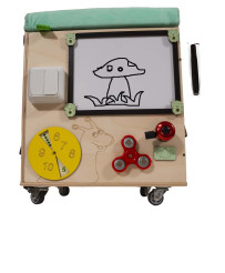 LAS manipulation pouffe with wheels seat 31
