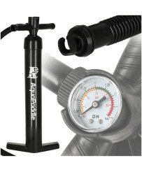 Hand-held air pump with mammometer