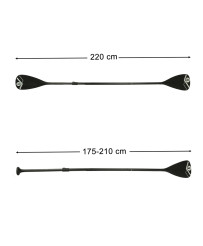 Aluminum SUP board paddles 175-220cm