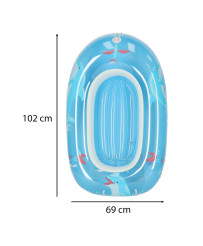 BESTWAY 34037 Inflatable swimming mattress children's pontoon boat mattress blue