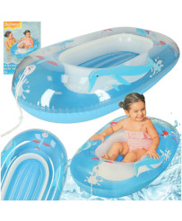 BESTWAY 34037 Inflatable swimming mattress children's pontoon boat mattress blue