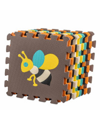 Foam puzzle mat for children 9 el. color.