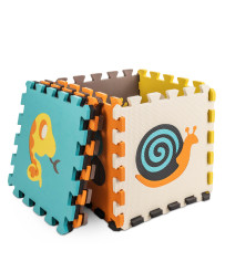 Foam puzzle mat for children 9 el. color.