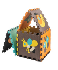 Foam puzzle mat for children 9 el. color.