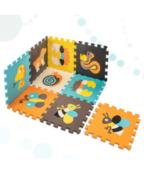 Foam puzzle mat for children 9 el. color.