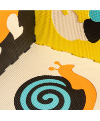 Foam puzzle mat for children 9 el. color.