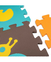 Foam puzzle mat for children 9 el. color.