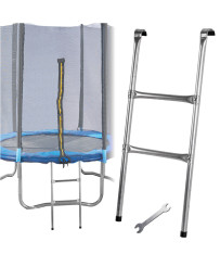 Metal trampoline ladder