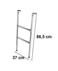 Metal trampoline ladder