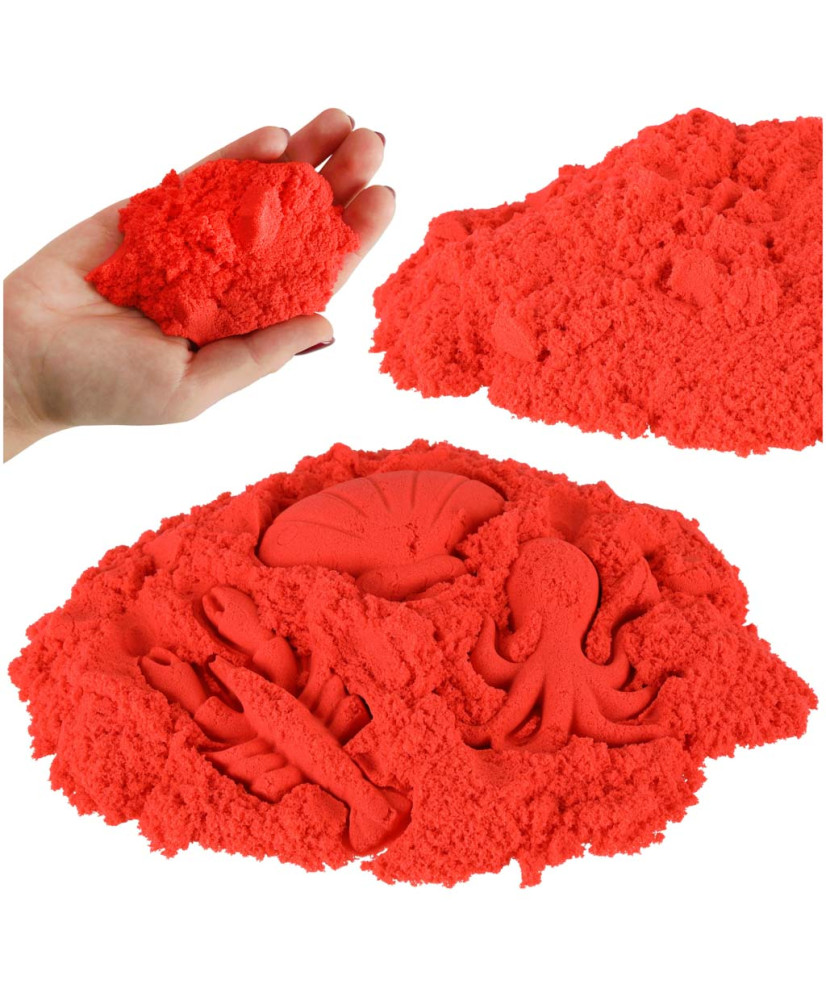 Kinetic sand 1kg in a bag red