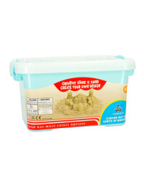 Kinetic sand in a bucket 1kg molds beige
