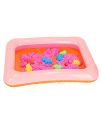 Kinetic sand in a bucket 1kg molds pink