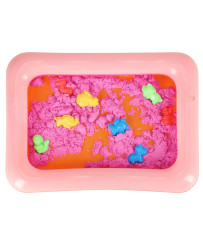 Kinetic sand in a bucket 1kg molds pink