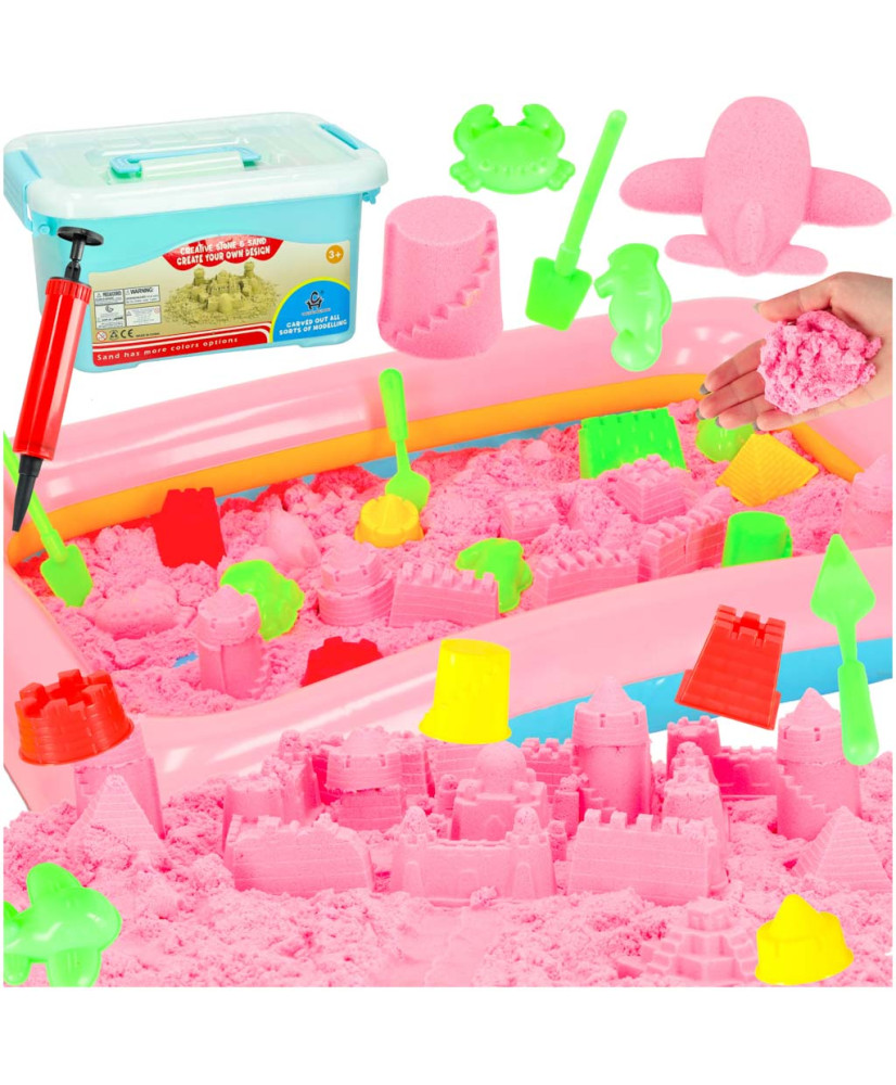 Kinetic sand in a box 2kg molds pink