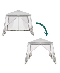 Tent pavilion gazebo garden party commercial White 2X2m
