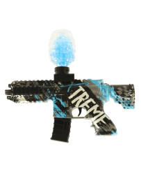 Water rifle blue gel ball gun USB battery power 550pcs. 7-8mm