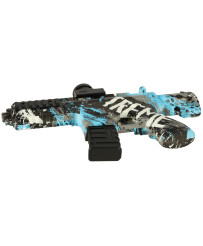 Water rifle blue gel ball gun USB battery power 550pcs. 7-8mm