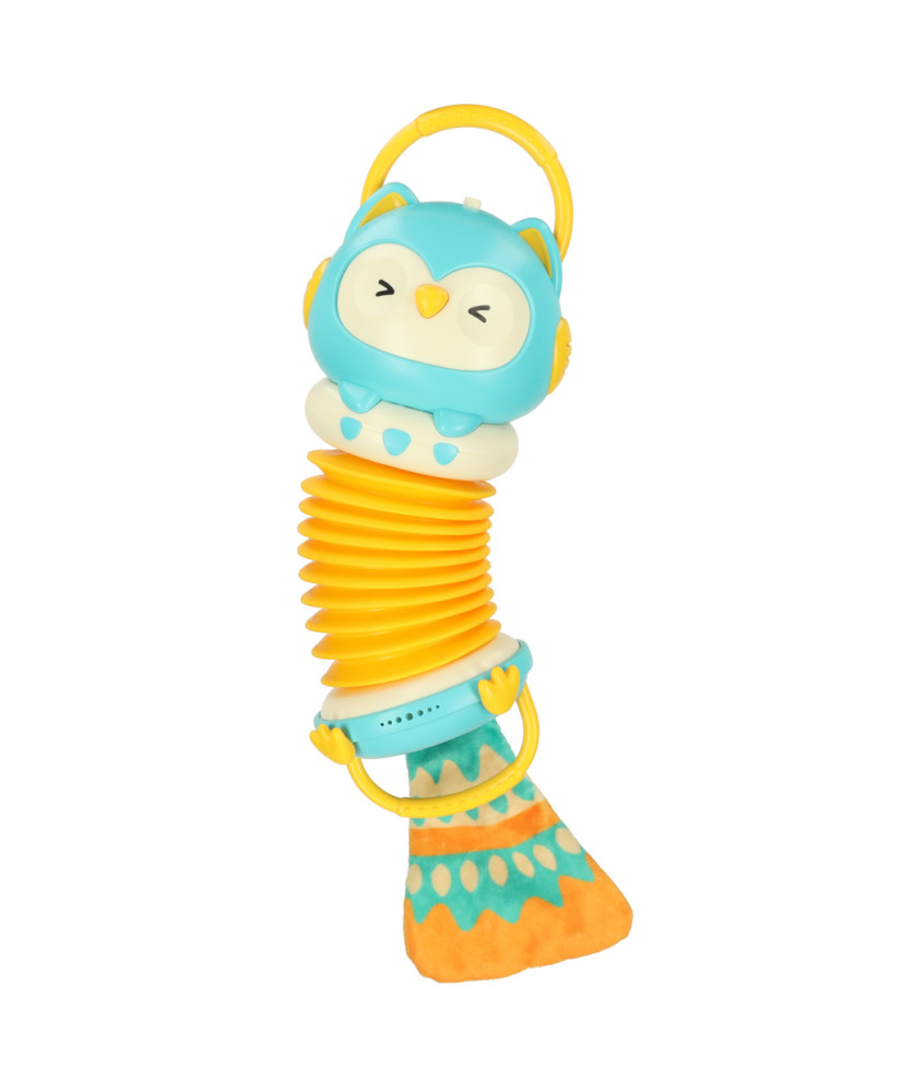 Harmony accordion for children orange owl playing LED 30cm