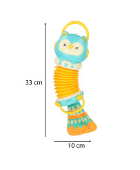 Harmony accordion for children orange owl playing LED 30cm