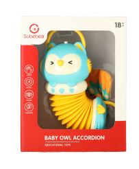 Harmony accordion for children orange owl playing LED 30cm