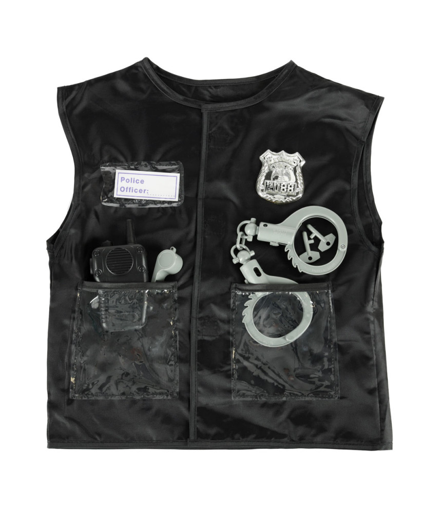 Carnival costume disguise policeman set 3-8 years old
