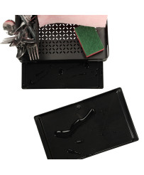 Kitchen organizer for sink kitchen utensil shelf black