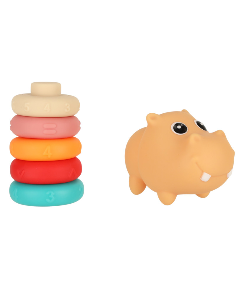 Hippopotamus sensory blocks educational soft puzzle matching