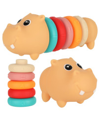Hippopotamus sensory blocks educational soft puzzle matching