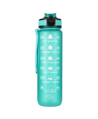 Water bottle bidon 1l green