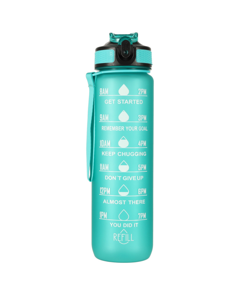 Water bottle bidon 1l green