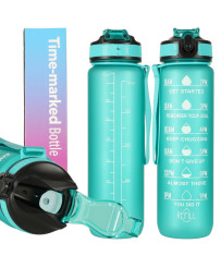 Water bottle bidon 1l green